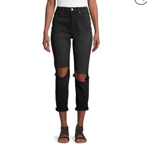 NWT NOBO No Boundaries High Rise Mom Jean Abercrombie Dupe 17 distressed curve